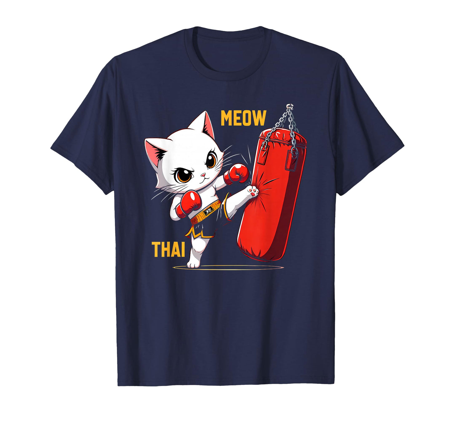Muay Thai Cat, Meow Thai, Thai Boxing For Youth, Muay Thai T-Shirt