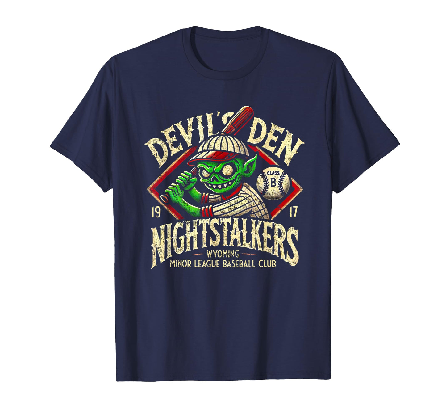 Halloween Devil's Den Nightstalkers Minor League Baseball T-Shirt