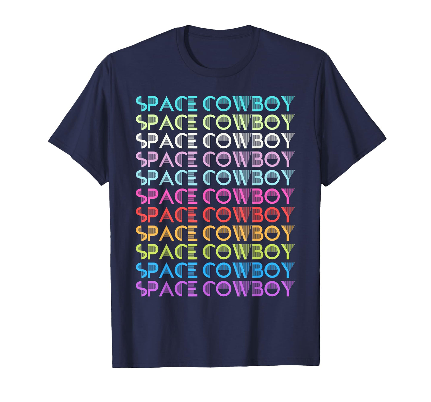 Howdy Cosmic Space Cow Boy Rodeo Country Vintage Western T-Shirt