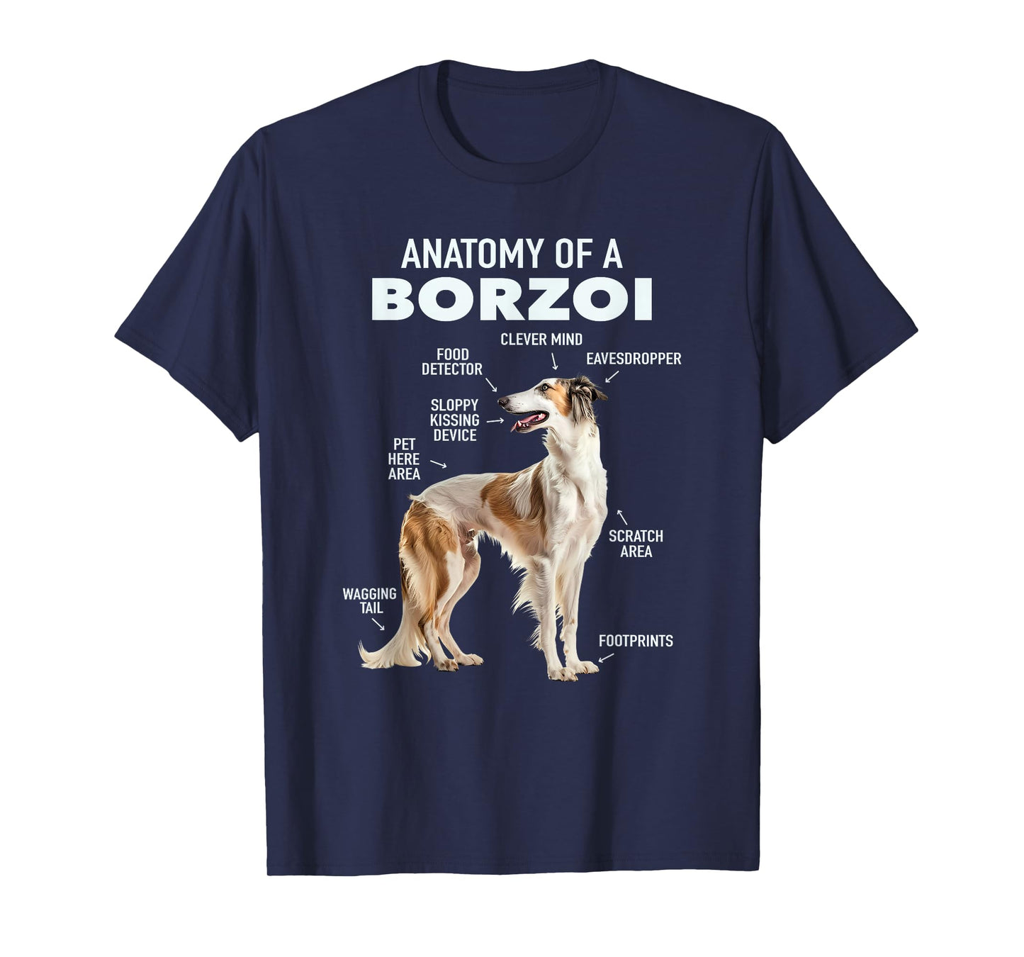 Anatomy Of A Borzoi T-Shirt