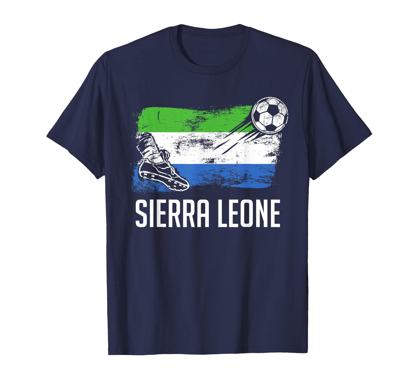 Sierra Leone Flag Jersey Sierra Leonian Soccer Team T-Shirt