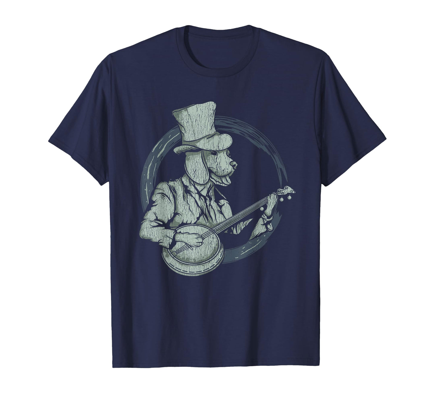 Vintage Bluegrass banjo tshirt - southern line dance dog t T-Shirt