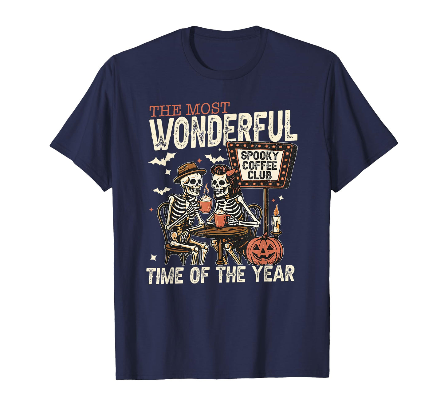 Its the Most Wonderful Time of the Year Skeleton Coffee Club T-Shirt