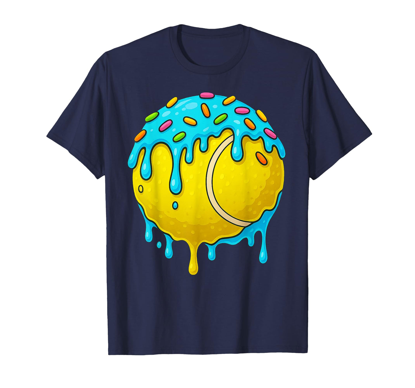 Tennis Ball Drip Team for Boys and Girls Ice Cream Cool T-Shirt