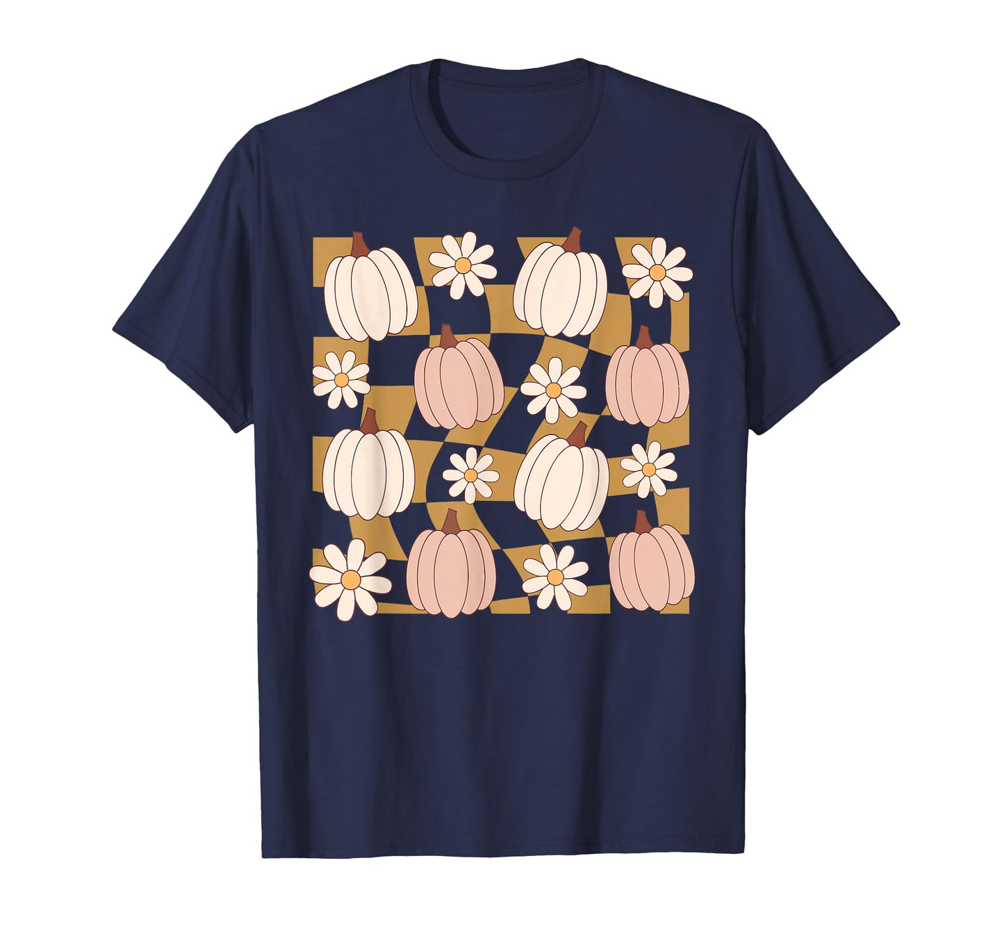 Wildflower Pumpkin Season Autumn Fall Leaves Thanksgiving T-Shirt