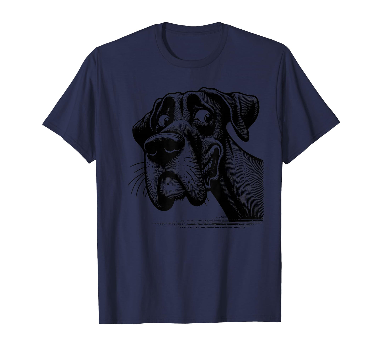 Goofy Giant Adorable Large Gentle Dog Lover Great Dane T-Shirt