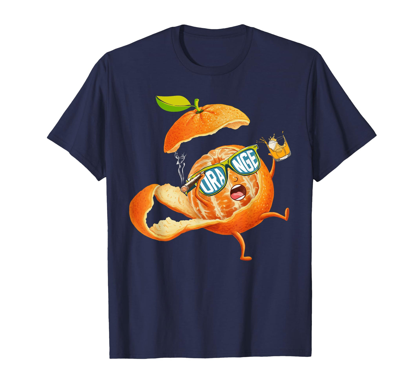Orange Cute Fruit Relaxing Lazy Funny T-Shirt