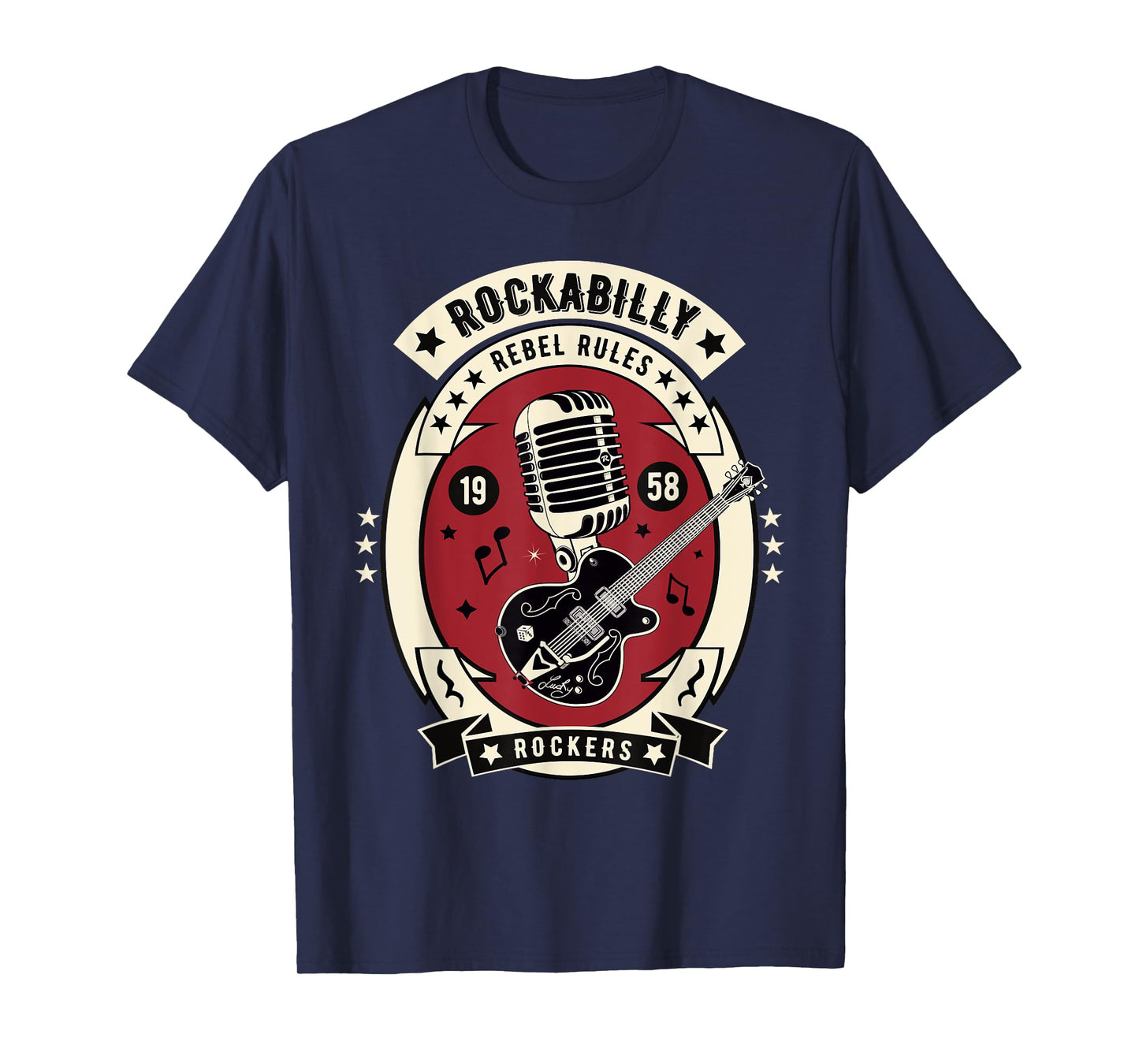 Rockabilly Clothing For Men Women Retro 50s Rocker Tshirt