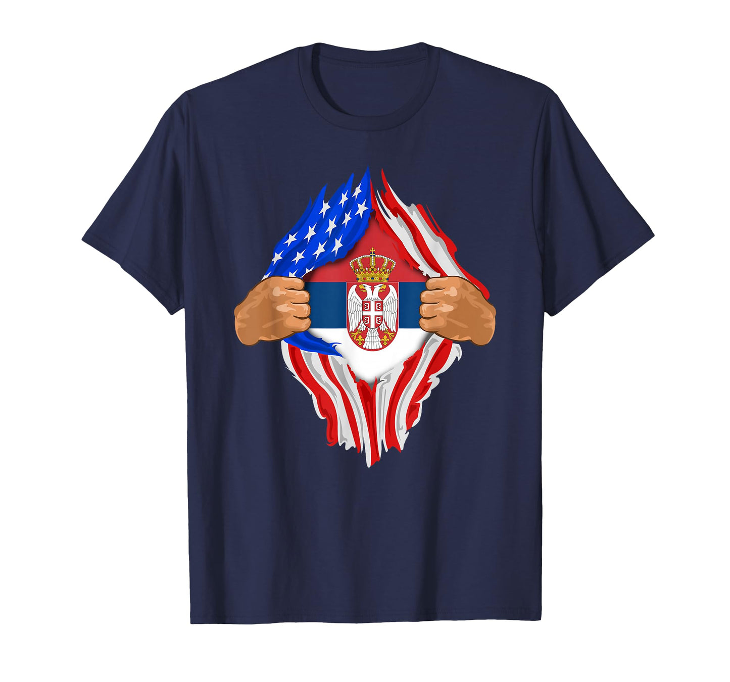 Serbian Blood Inside Me T-Shirt | Serbia Flag Gift T-Shirt