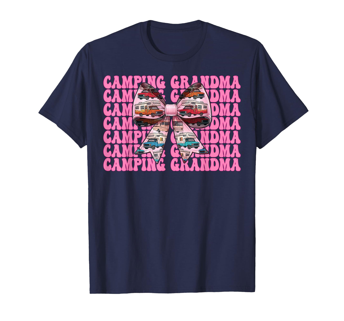 Camping Grandma RV Camping Camper Motorhome Nana Coquette T-Shirt