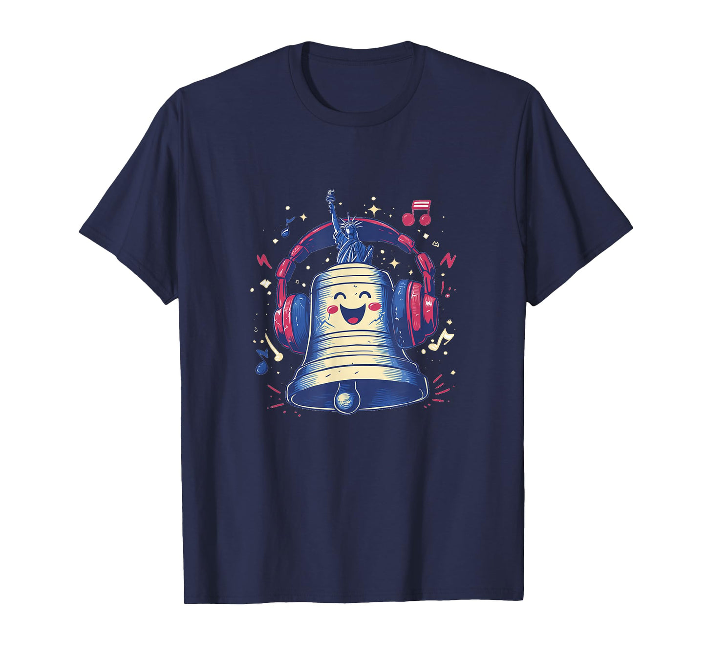 Pretty Liberty Bell Look with Music T-Shirt