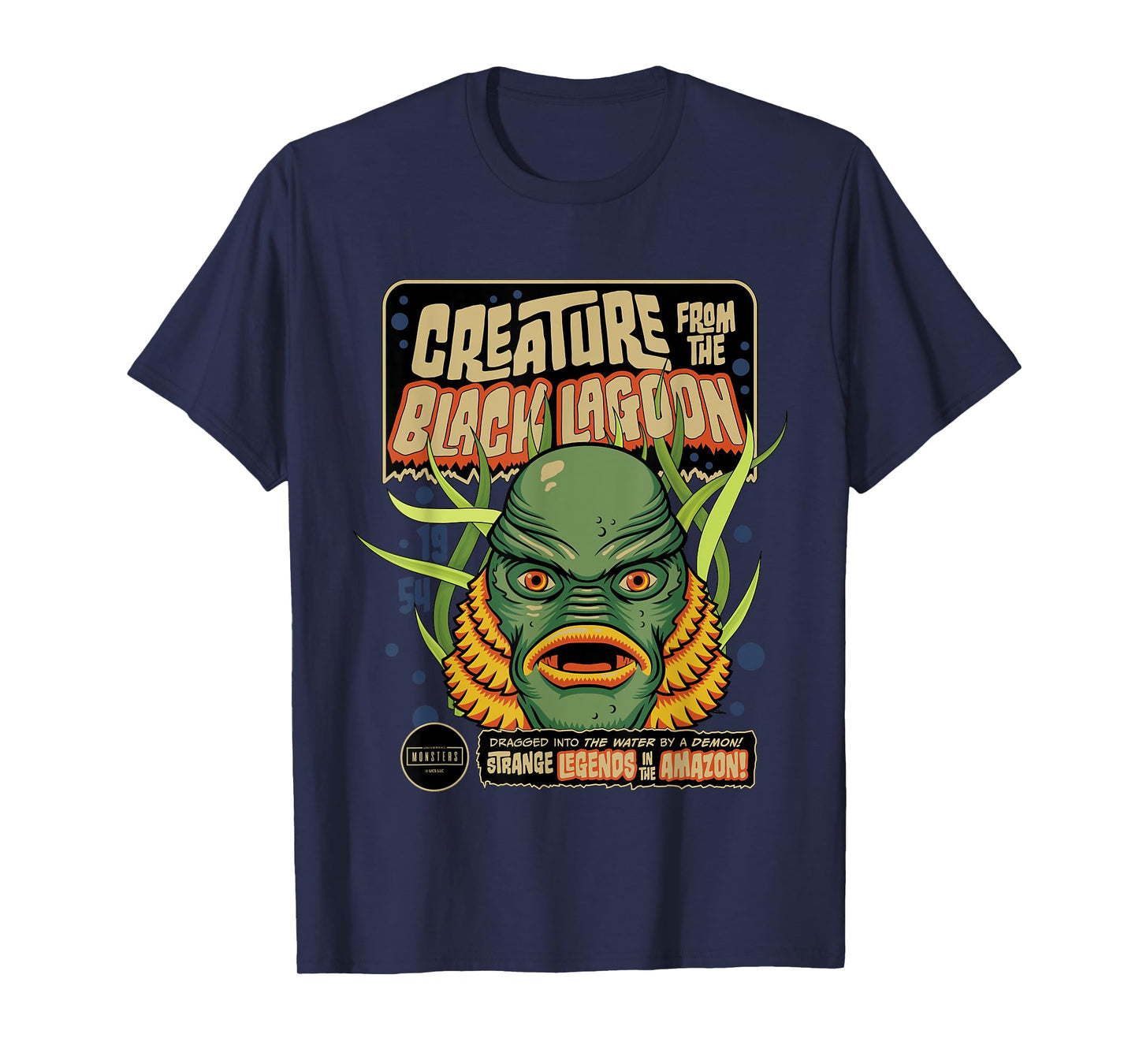 Universal Monsters Creature Retro Halloween Mask T-Shirt