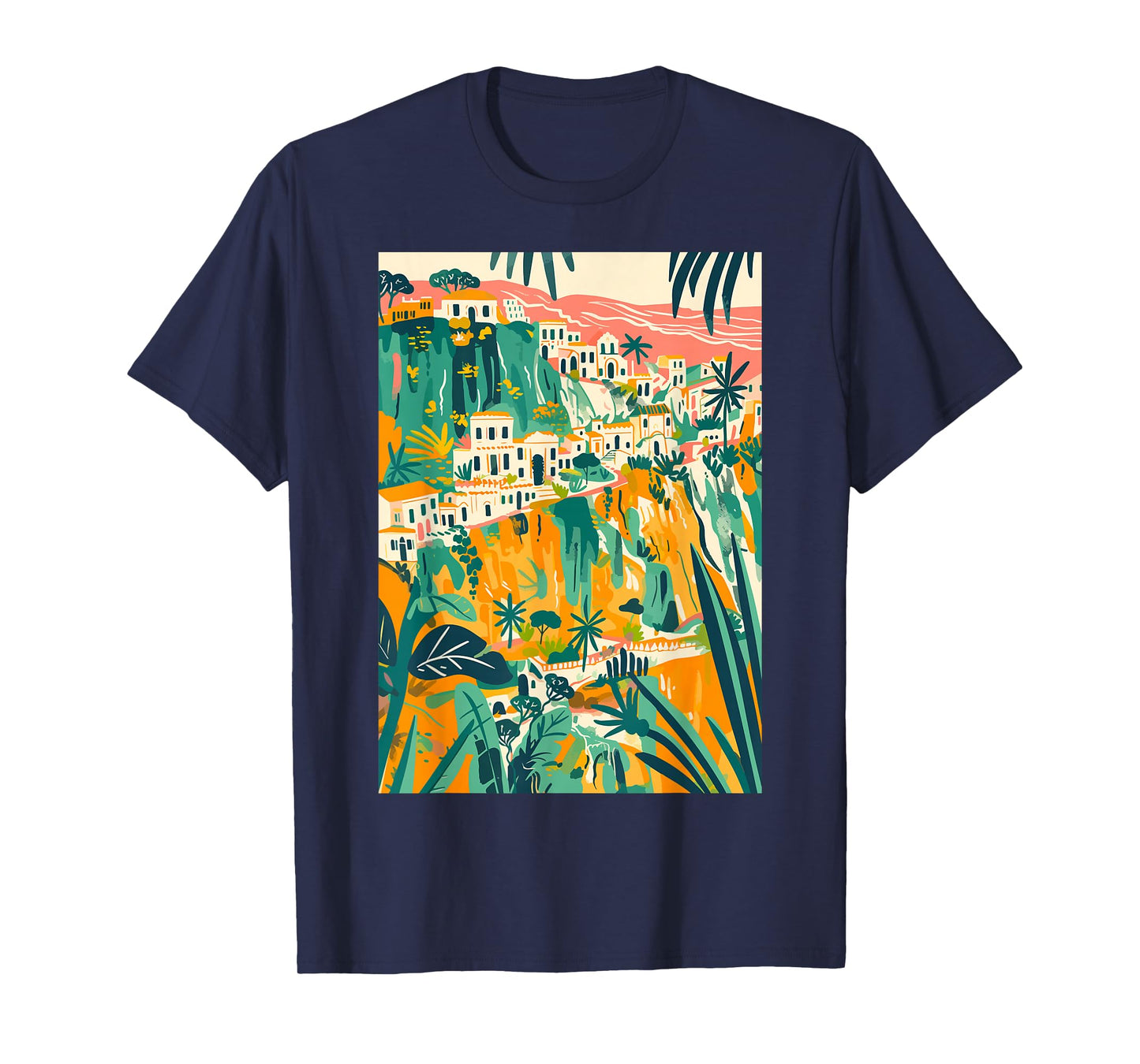 Italy Theme Matera Illustration T-Shirt