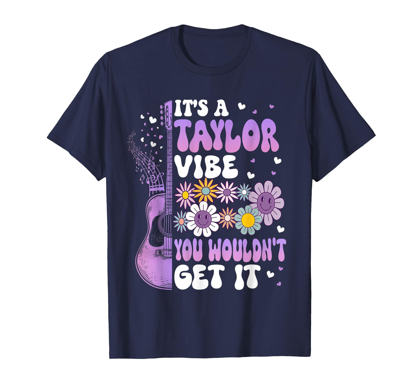 Girl Retro Taylor First Name Personalized Groovy It's A Taylor Vibe You Wouldn't Get It Groovy Unisex-Adults, Kids Black Short Sleeve Cotton 65%, Polyester 35% Small Classic Fit Imported T-Shirt