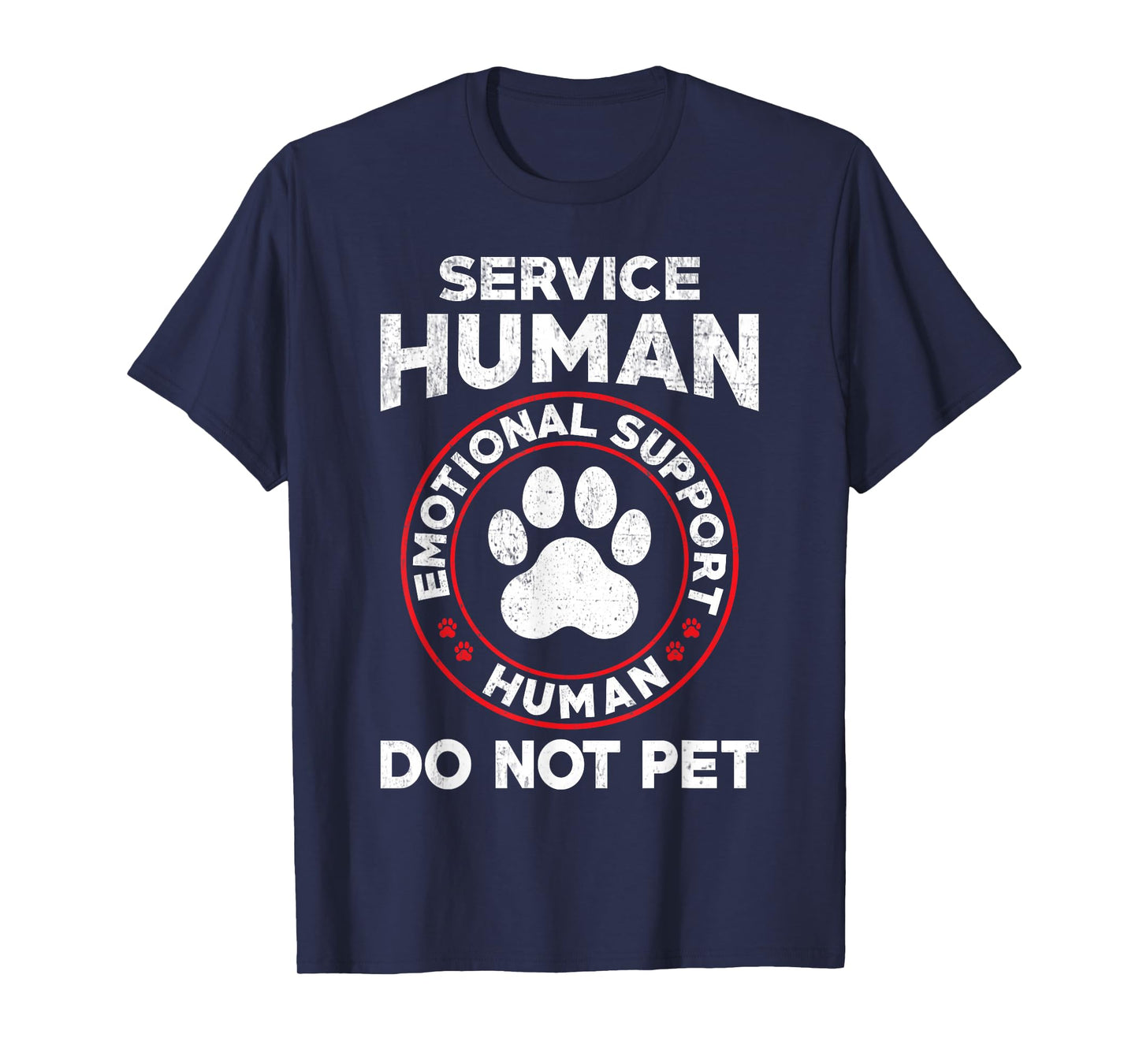 Service Dog Human Do Not Pet Funny Rescue Dog Owner Vintage T-Shirt