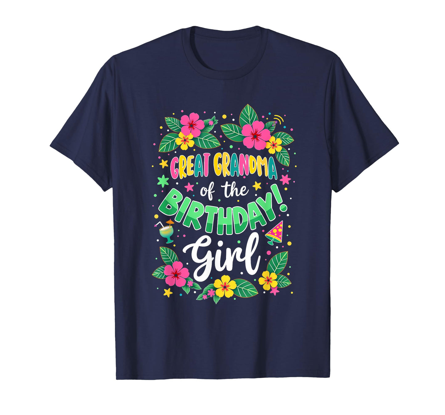 Aloha Hawaii Great Grandma Of The Birthday Girl T-Shirt