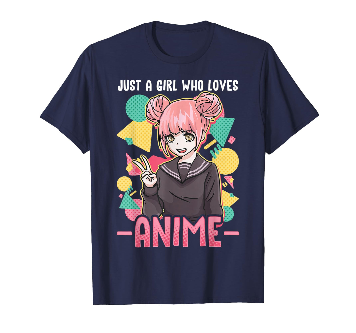 Anime Shirts for Girls Women Just A Girl Who Loves Anime T-Shirt