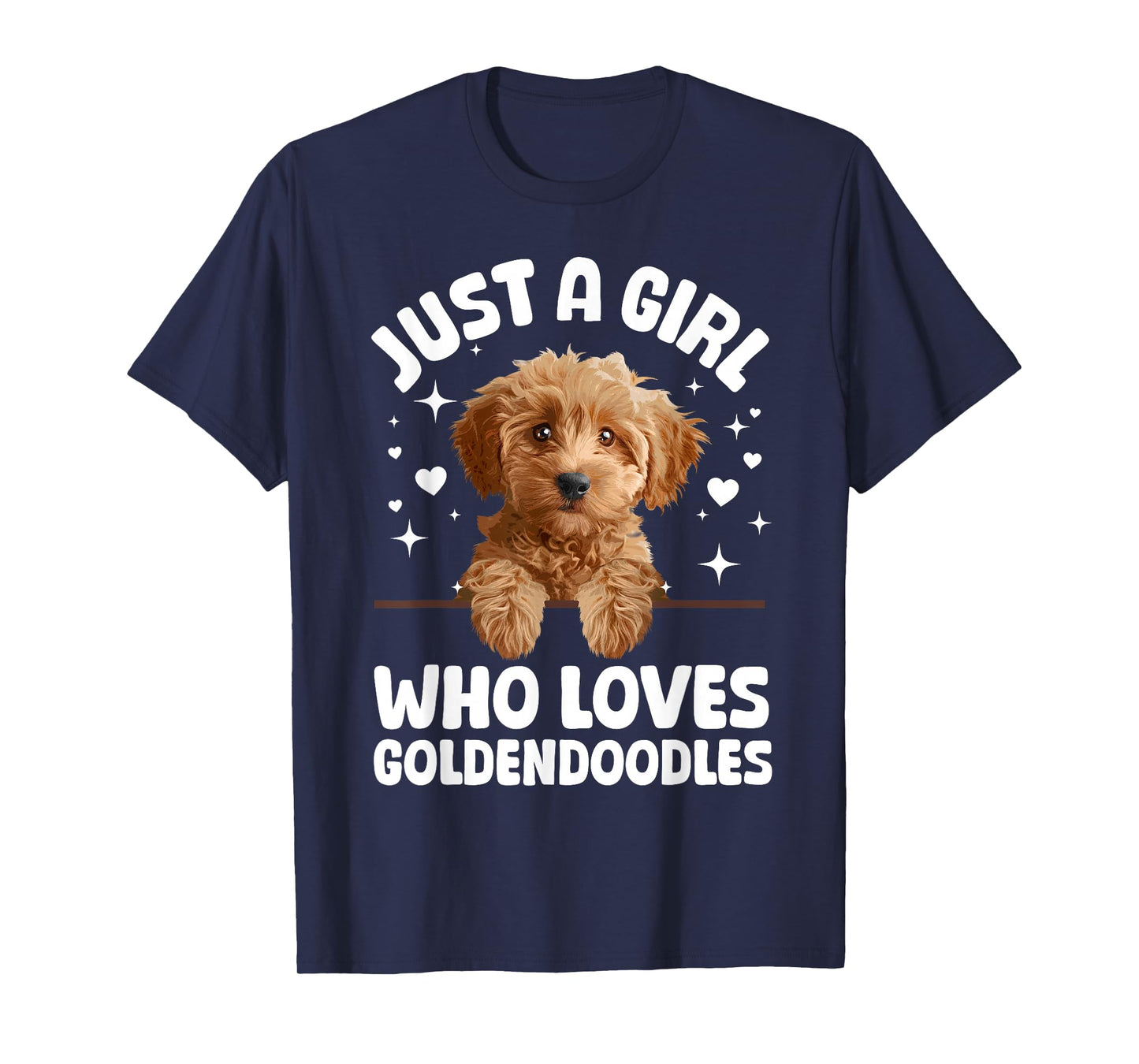 Cute Goldendoodle Design for Women Girls Golden Doodle Lover T-Shirt