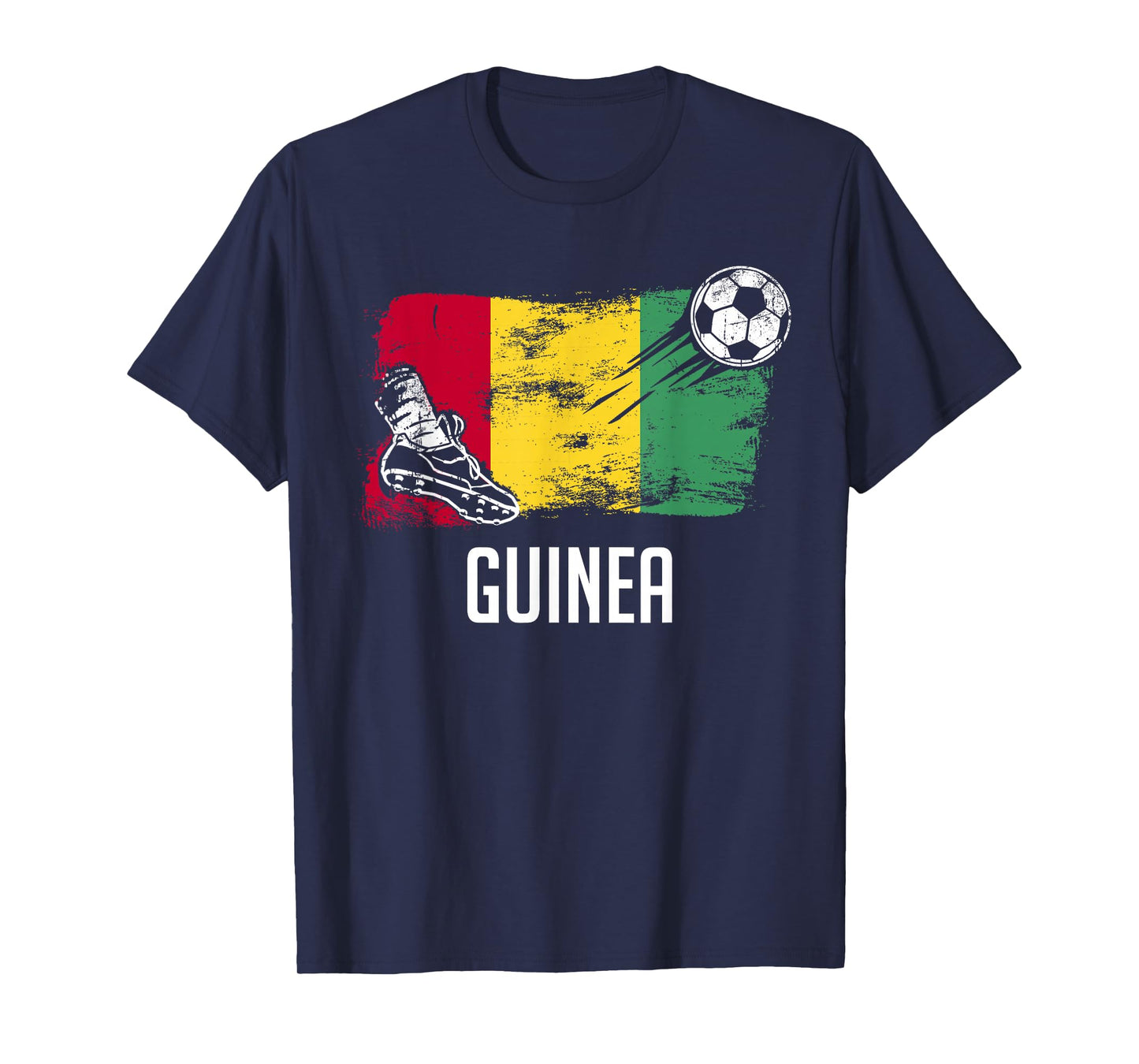 Guinea Flag Jersey Guinean Soccer Team Guinean T-Shirt