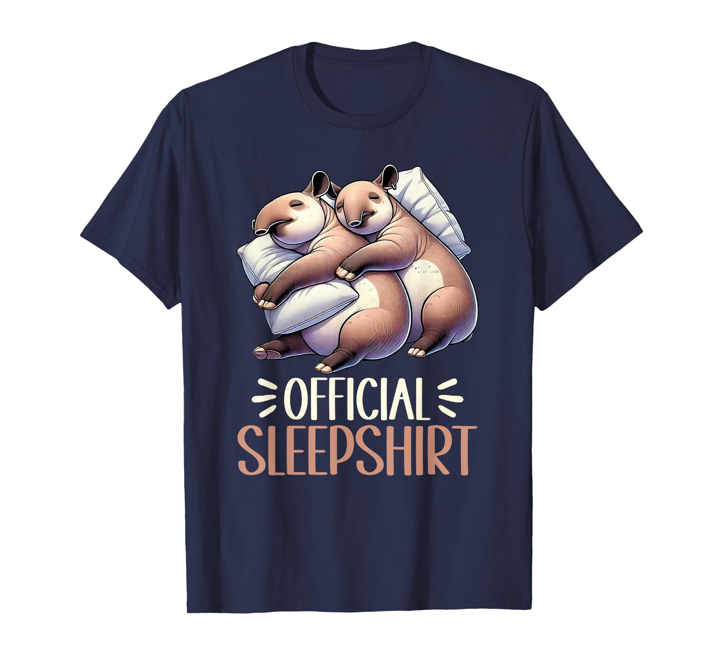 Tapir Official Sleep Shirt Funny Tapir Napping Pyjamas T-Shirt