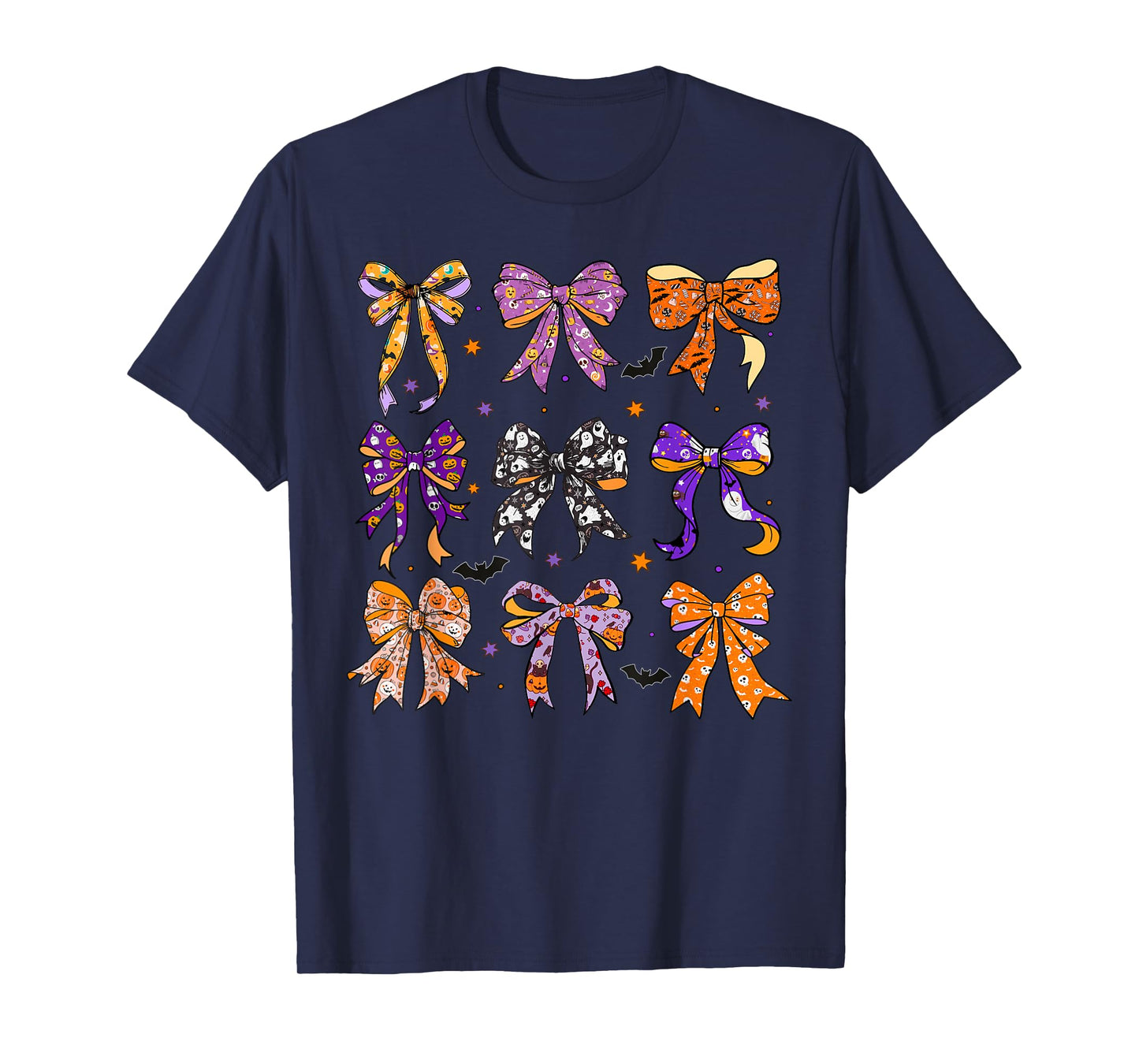 Ghost Bow Coquette Halloween Spooky Season Women Girls Kids T-Shirt