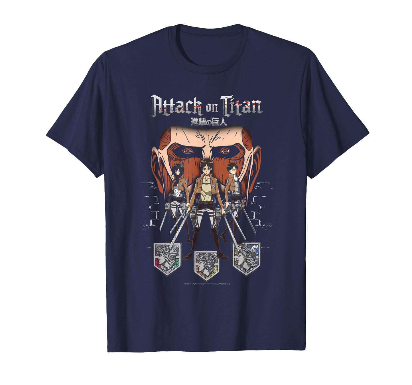 Attack on Titan Titan in Shadows Anime T-Shirt