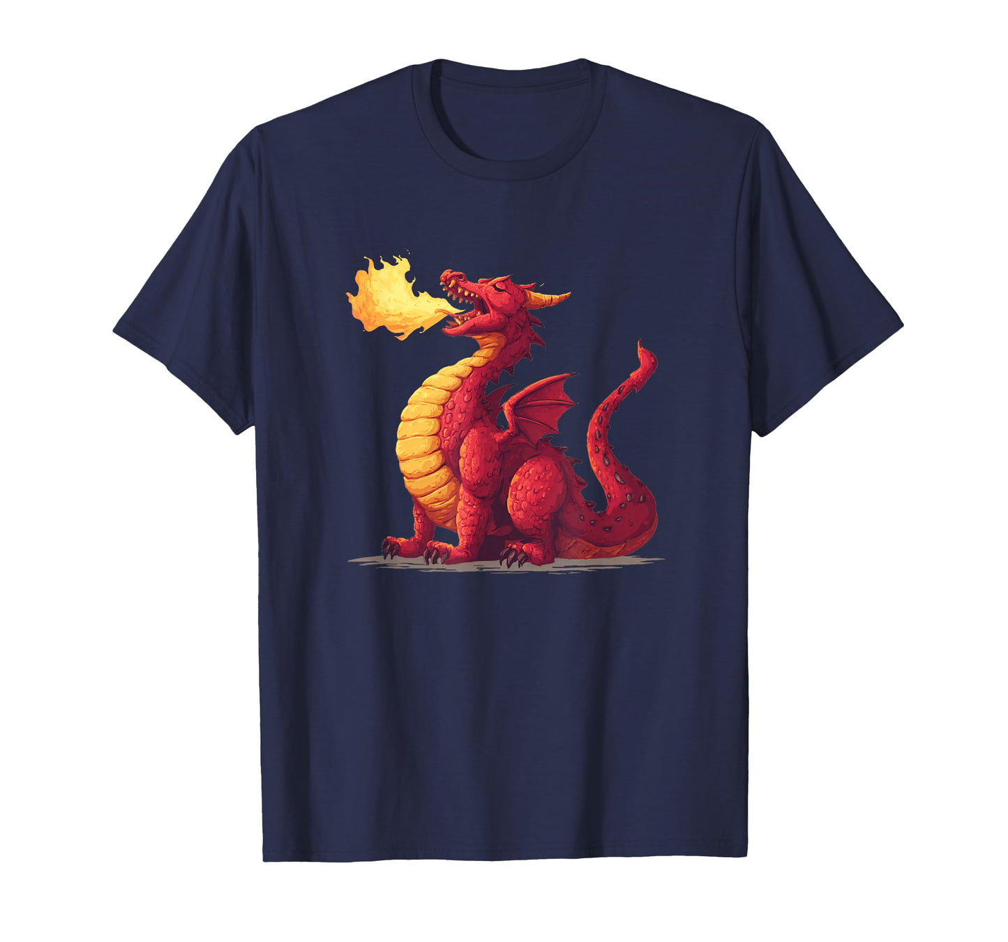 Red Dragon with Flames for Dragons and Magical Lovers T-Shirt