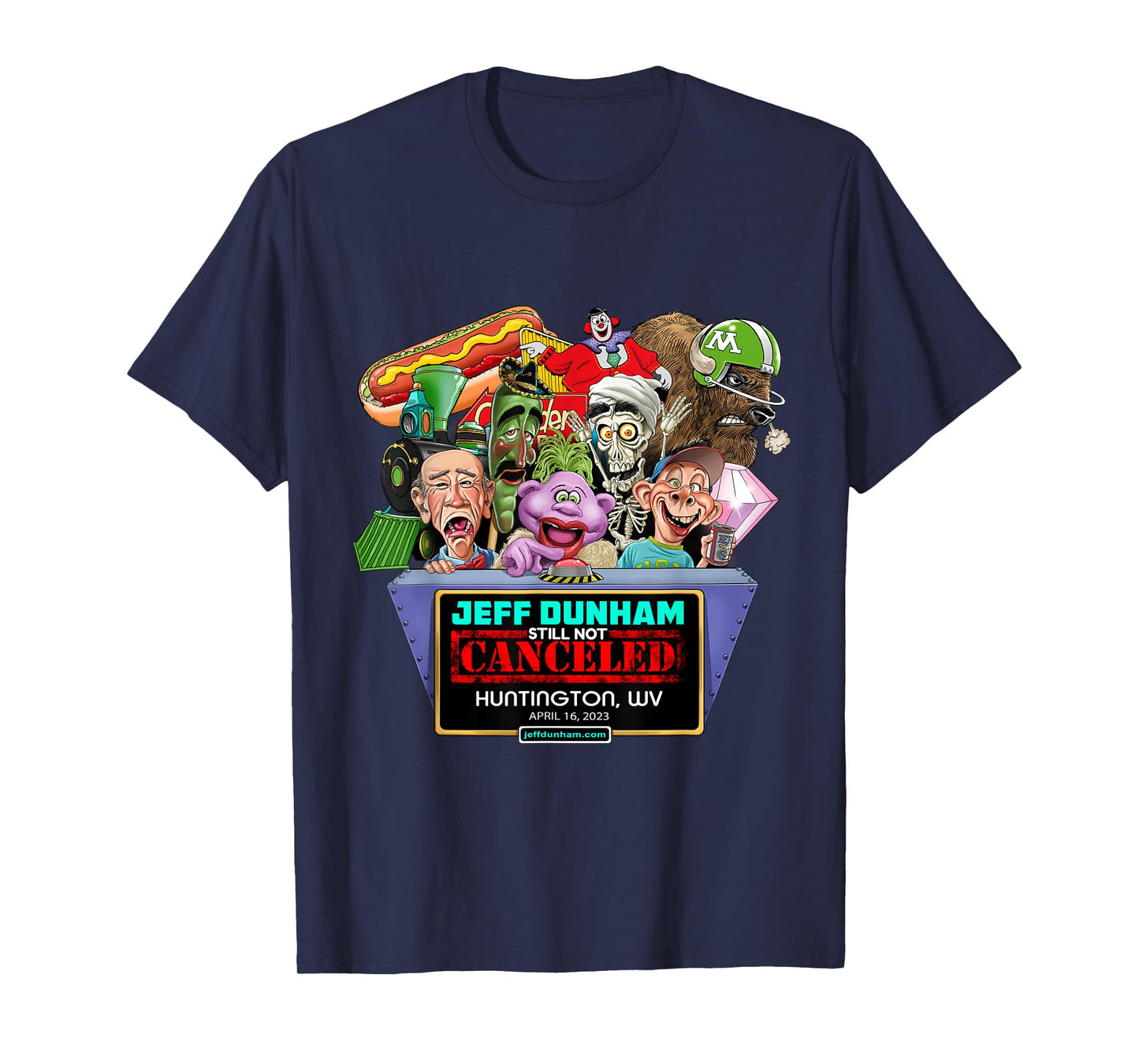 Jeff Dunham Huntington, WV (2023) T-Shirt