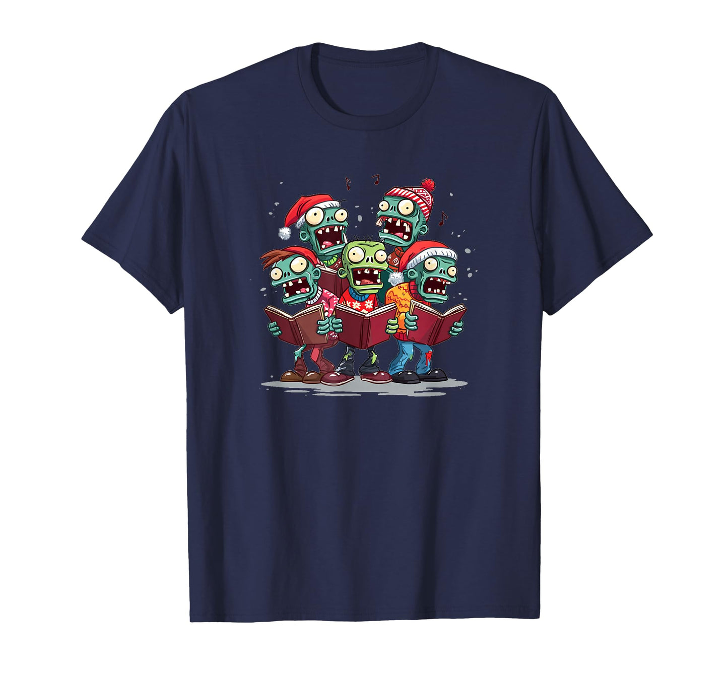 Happy Caroling Zombie Look T-Shirt