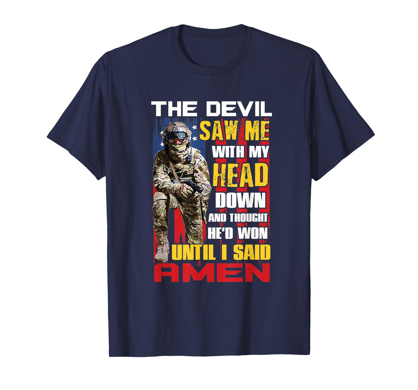 Veteran Shirt Until I Said Amen Tees Men Women Soldiers Gift T-Shirt
