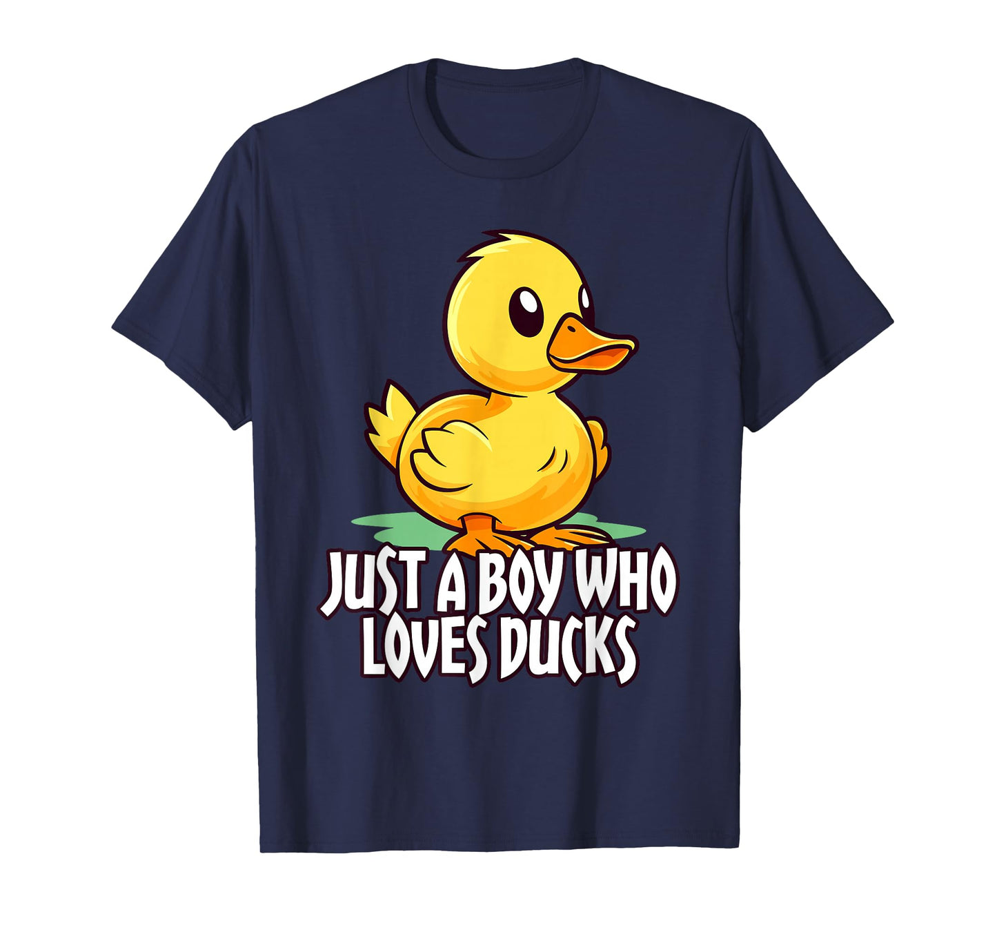 cute cartoon for duck lover just a boy who loves ducks gifts T-Shirt