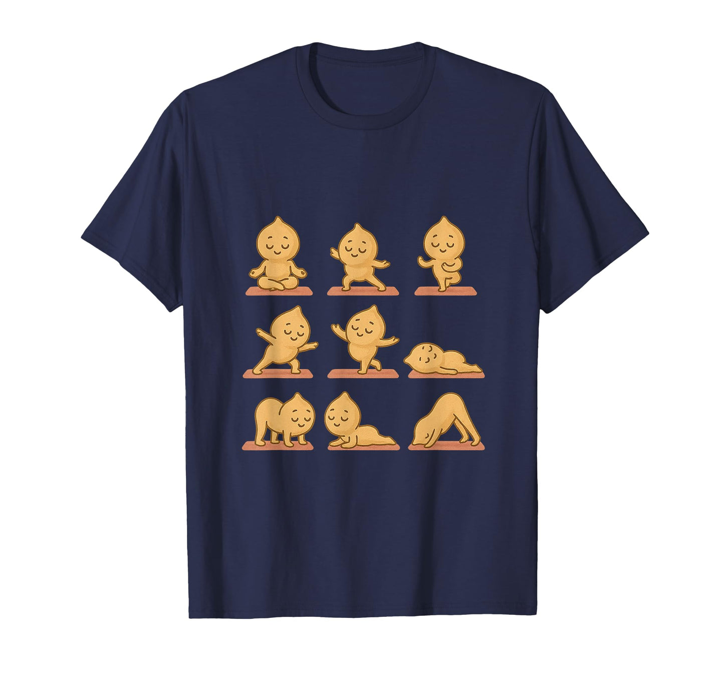 Chickpea Doing Yoga Vegan Kawaii Zen T-Shirt