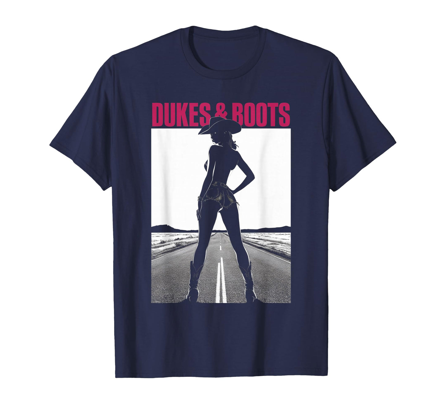 Dukes And Boots Cool Daisy Cowgirl Chick T-Shirt