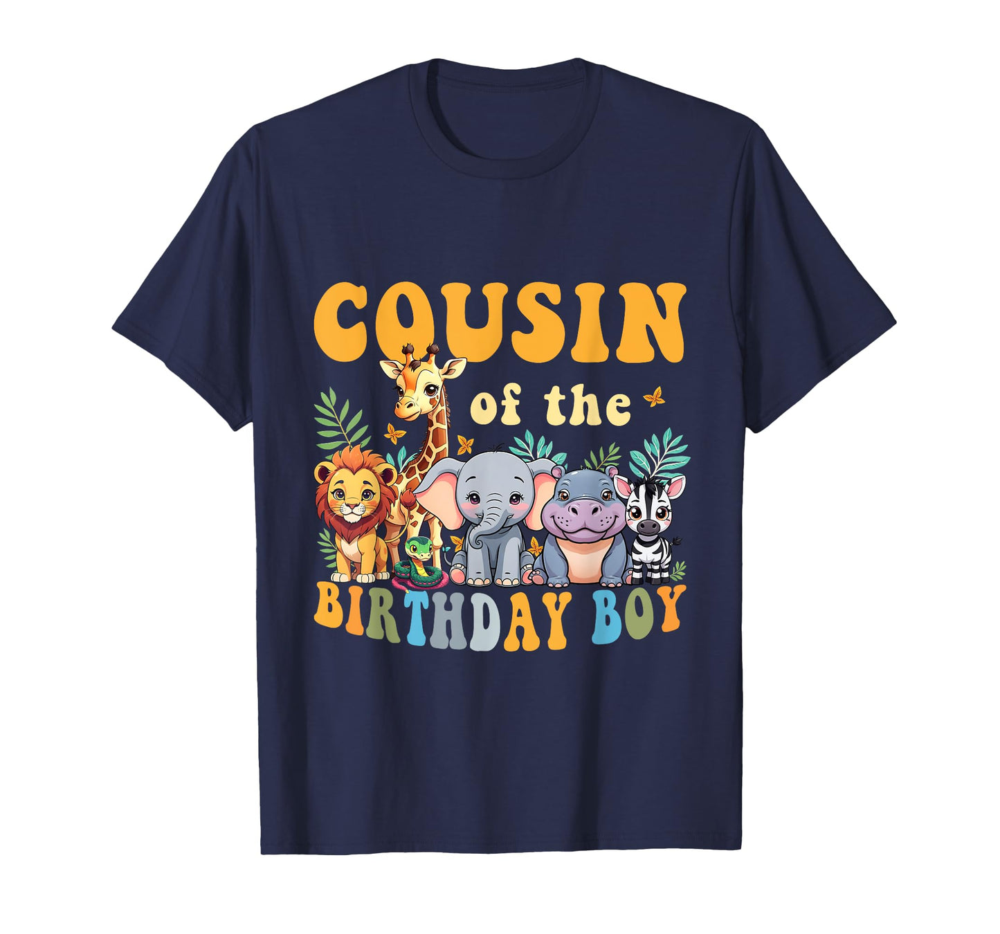 Cousin of the Birthday Boy Kid Safari Jungle Animal Matching T-Shirt