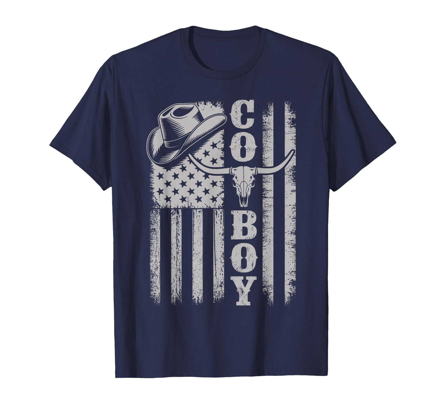 Western Country Men Teen Boy Kid Rodeo Southern Retro Cowboy T-Shirt