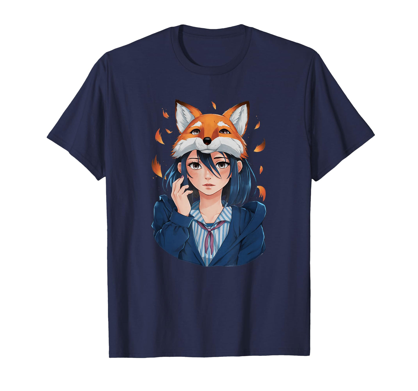 Anime Girl Therian Fox Mask T-Shirt
