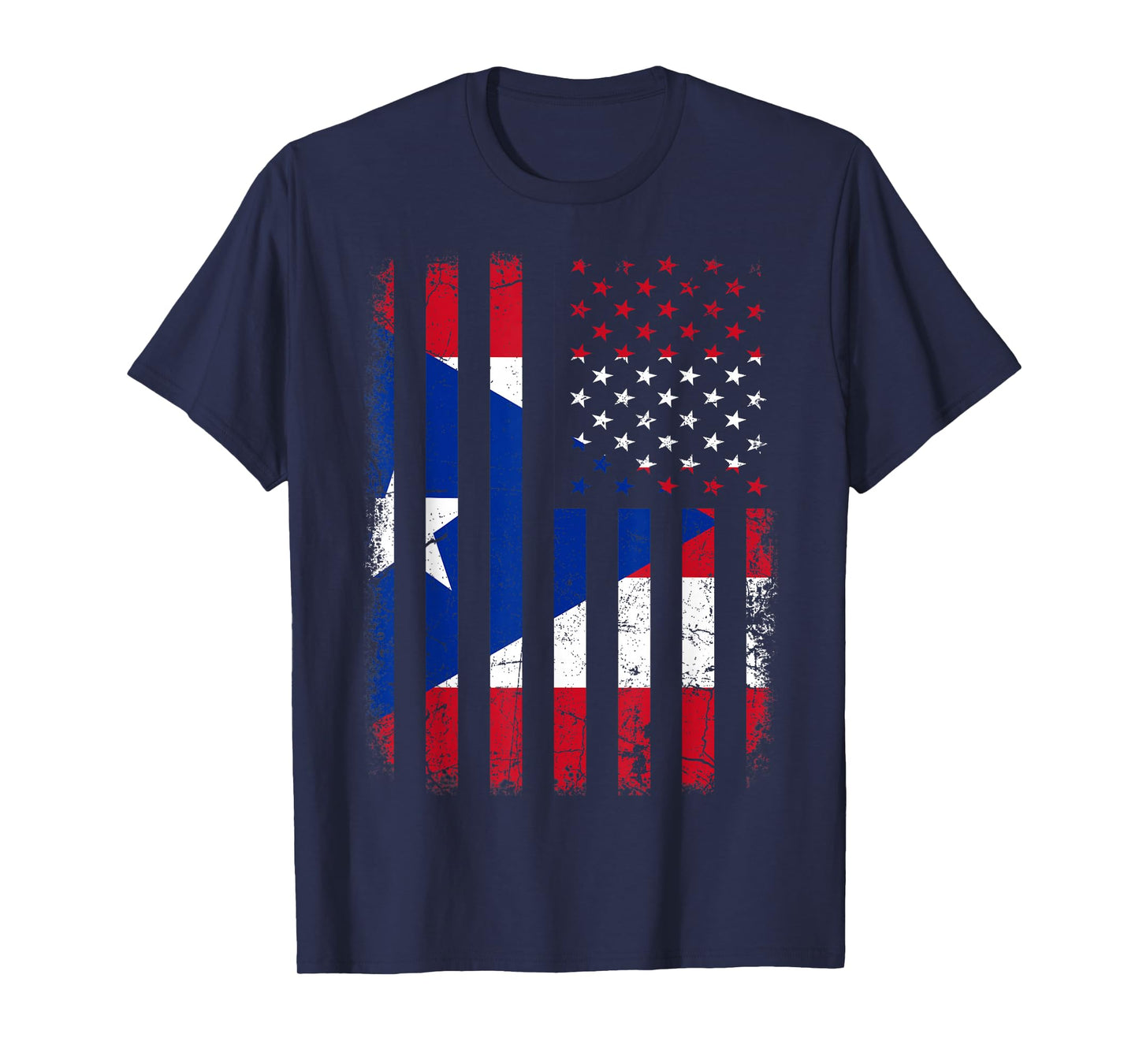 Puerto Rican American Flag Puerto Rican Roots Puerto Rico T-Shirt