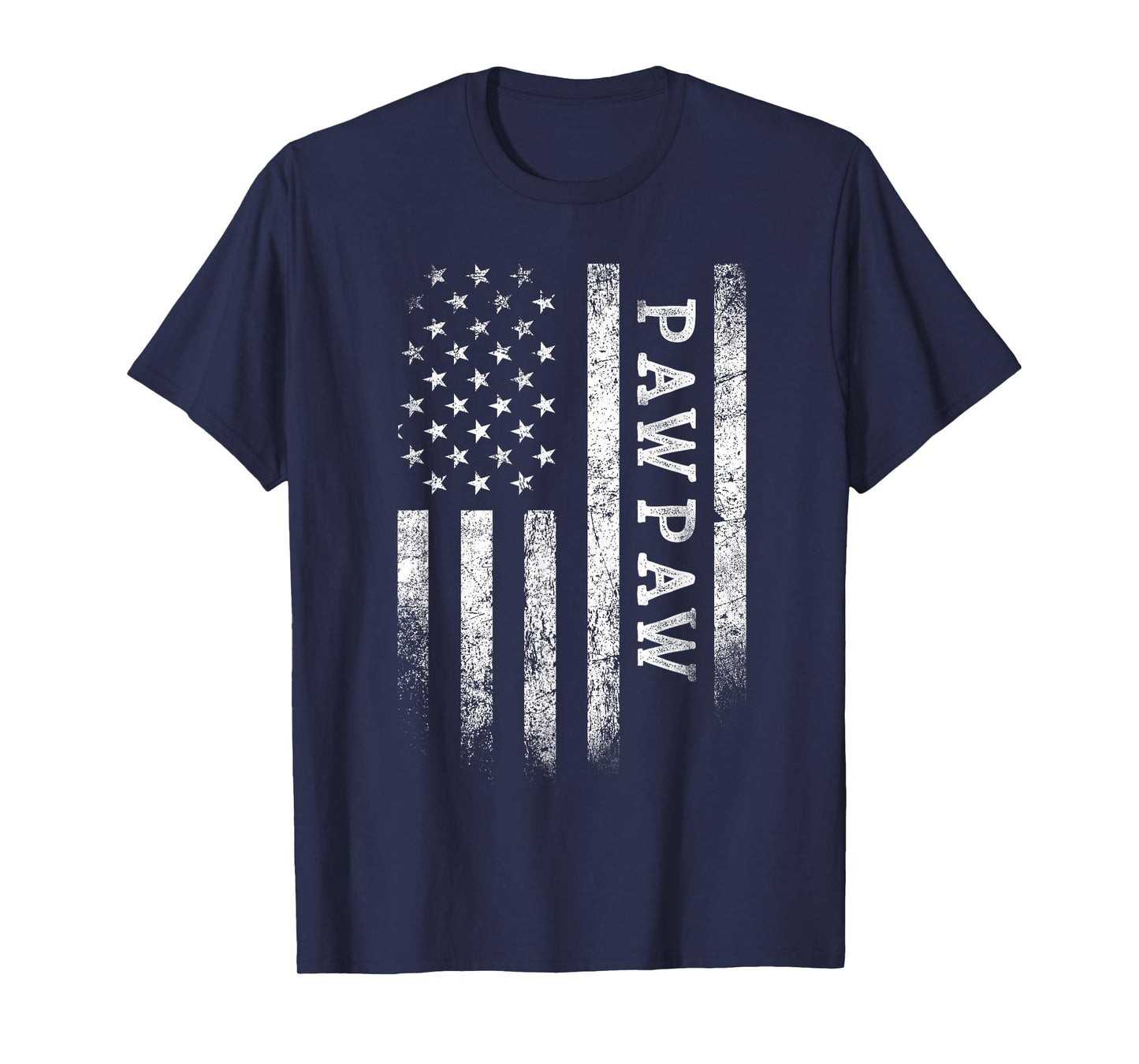 Pawpaw American Flag Pawpaw Gifts Patriotic Father's Day T-Shirt
