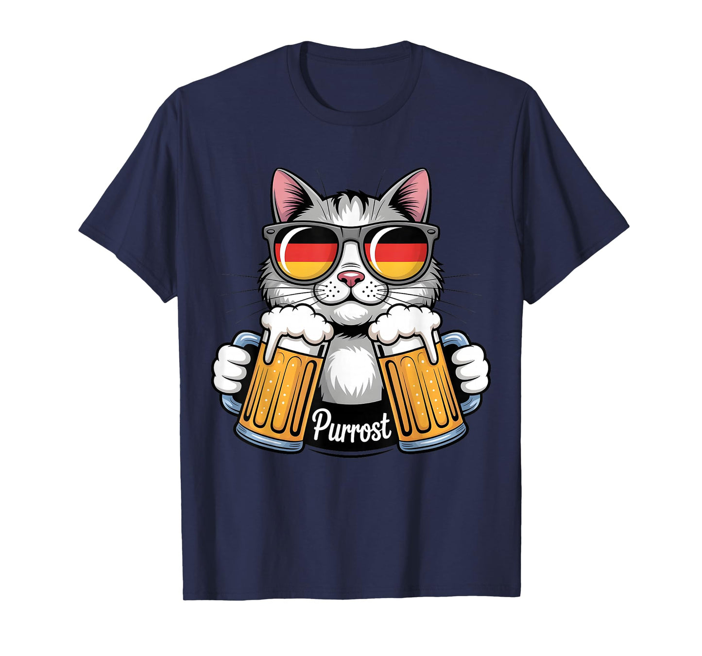Purrost Cat Lovers German Beer Humor Oktoberfest Vibes T-Shirt