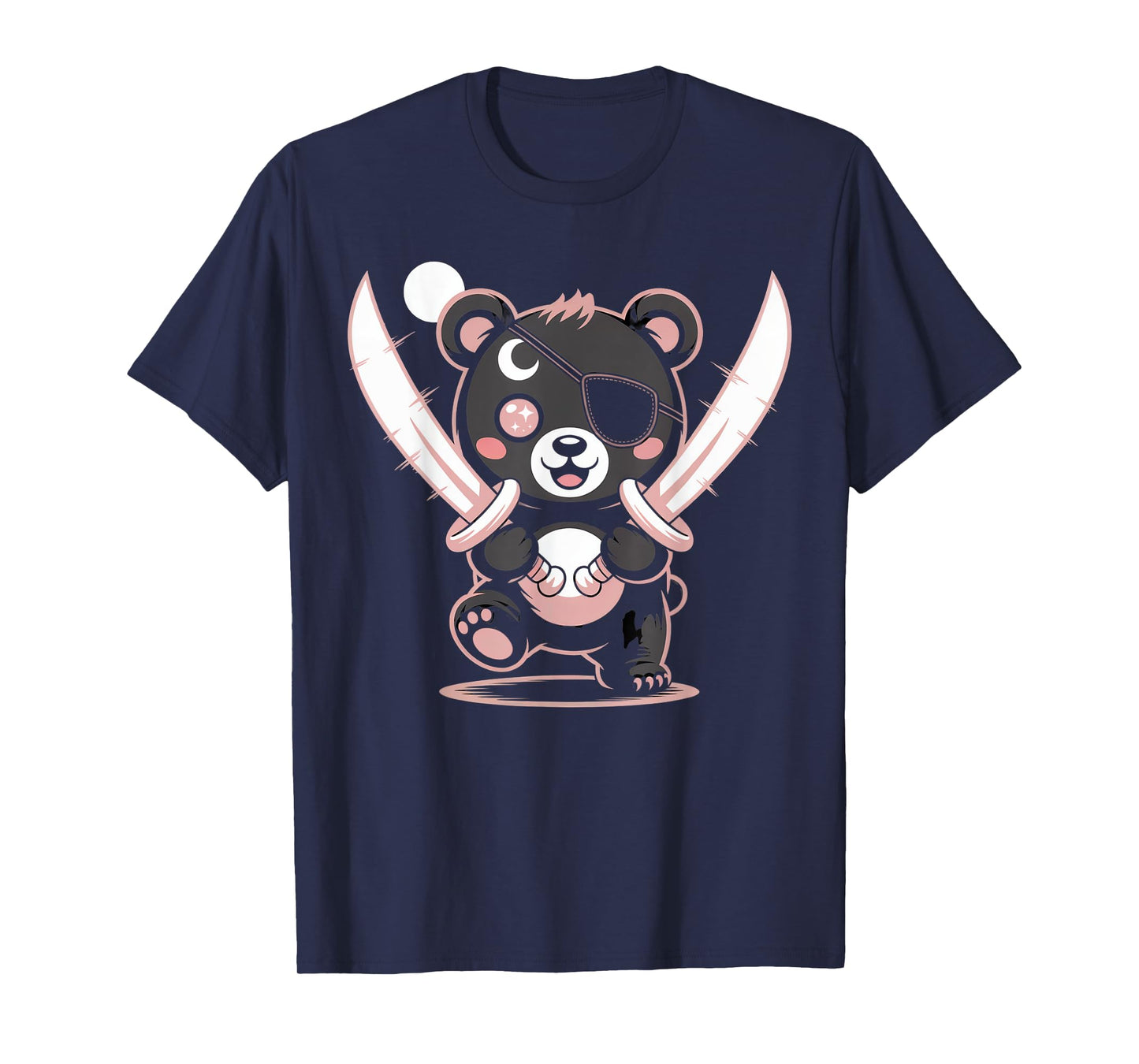Pirate Bear Aesthetic Kawaii Goth Girl Clothes Pink Goth T-Shirt