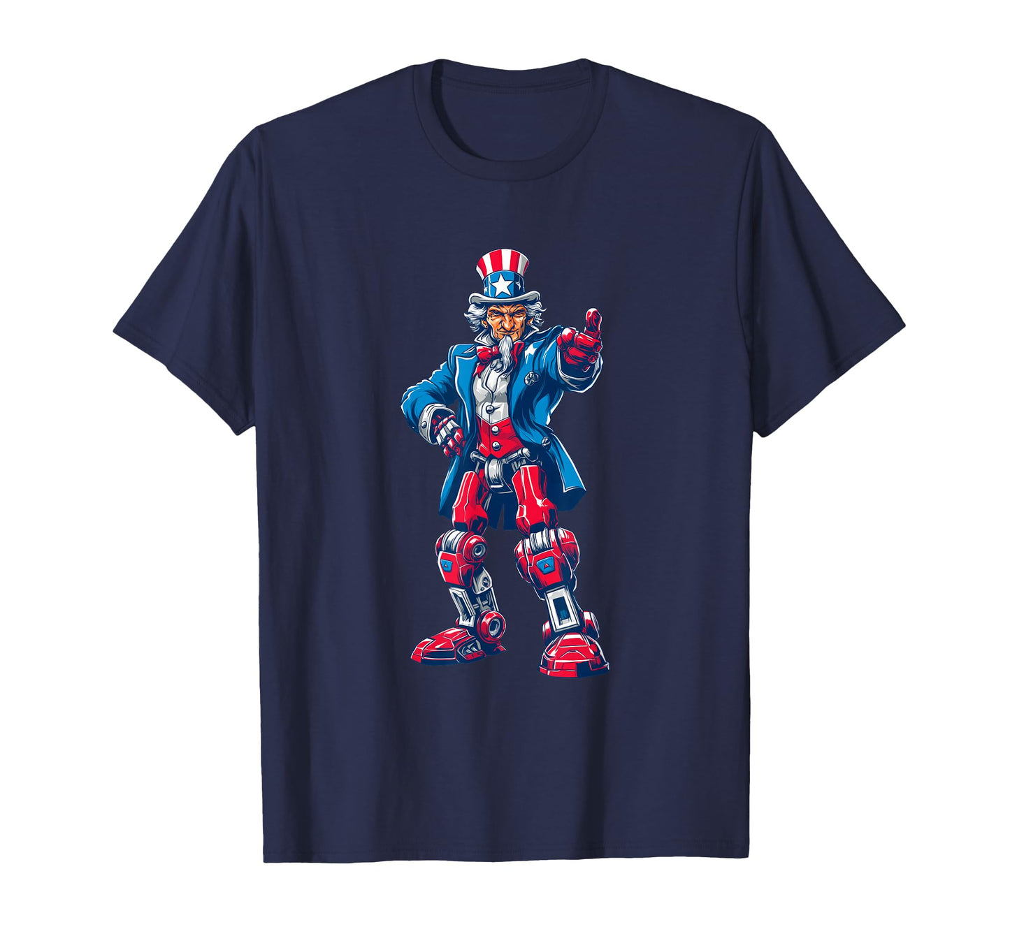 Funny AI Uncle Costume for Robot and Sam Lovers T-Shirt