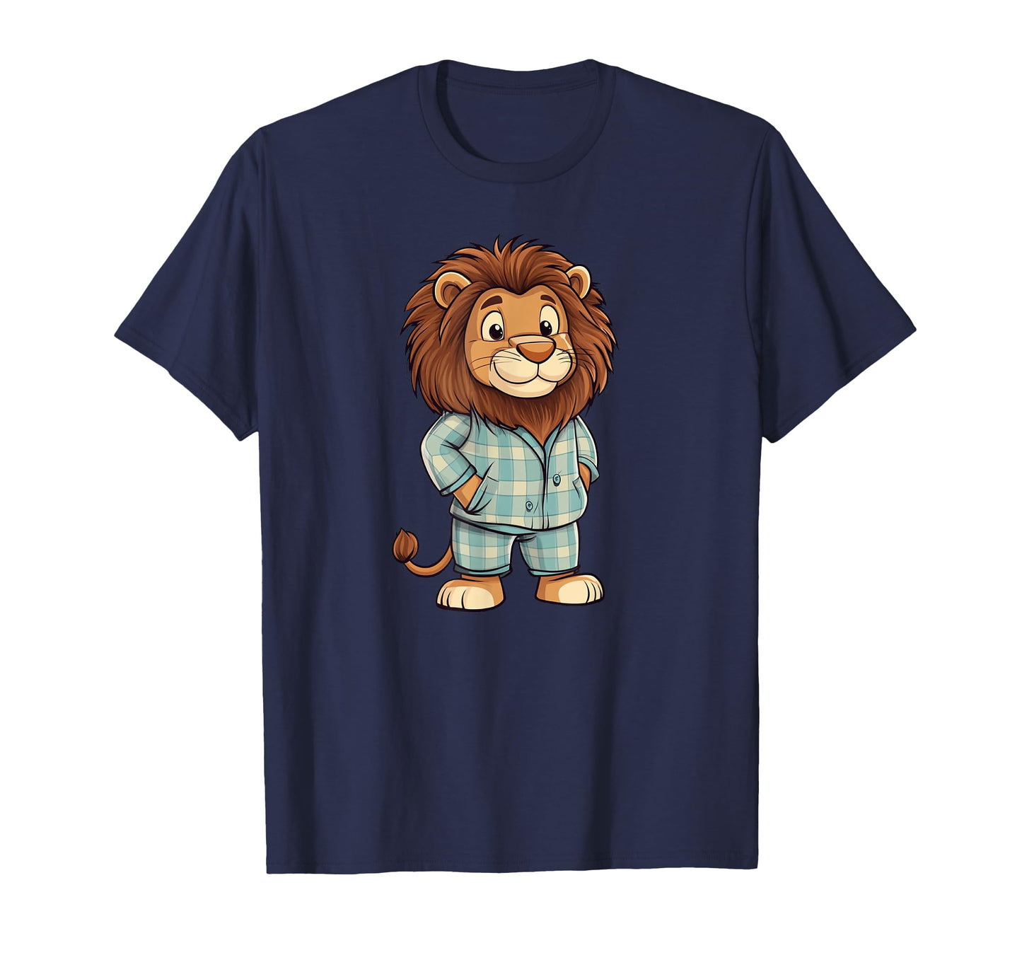 Roaring Giggles: Lion in Pajama Costume for Sleepy Lovers T-Shirt