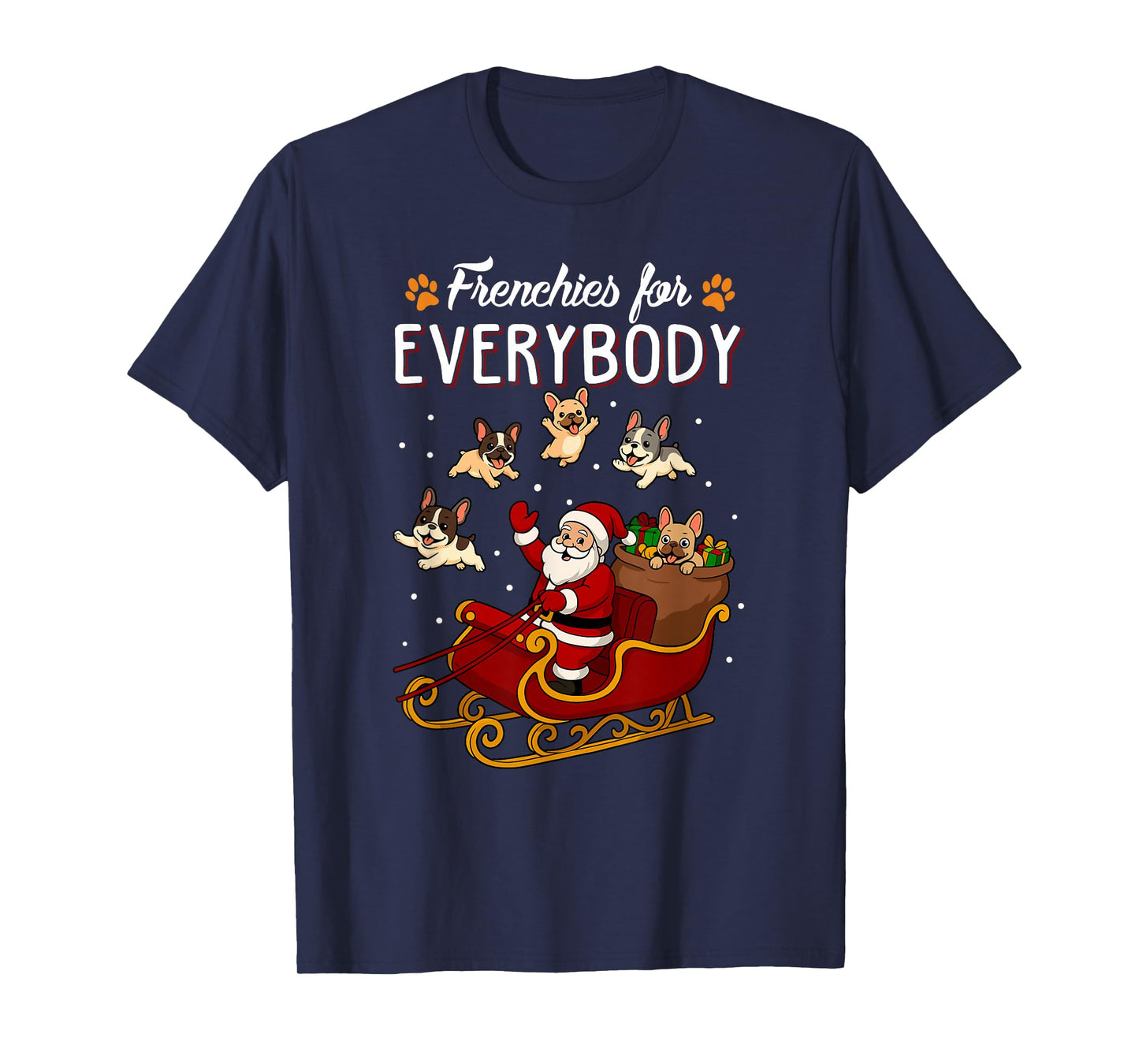 French Bulldog Dog Mom Men Women Kids Funny Christmas T-Shirt