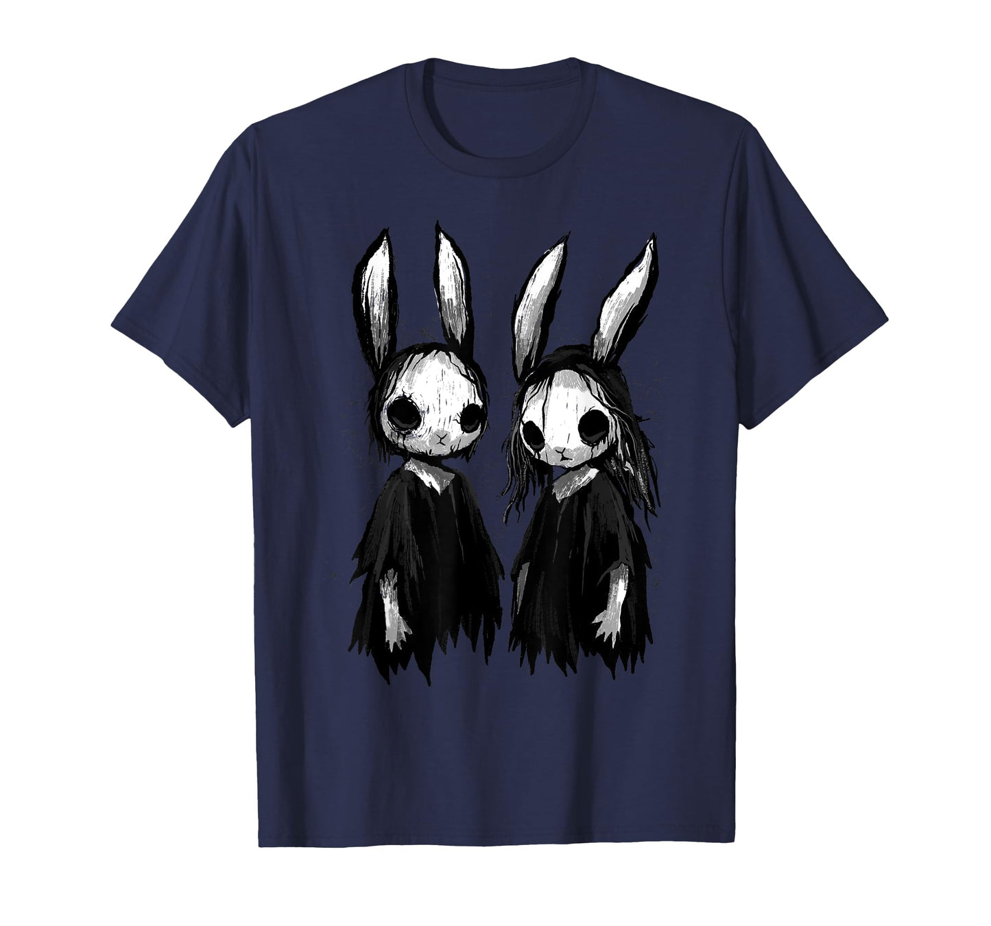 Gothic Shirt Creepy Bunny Goth Rabbit Evil Bunnies Weirdcore T-Shirt