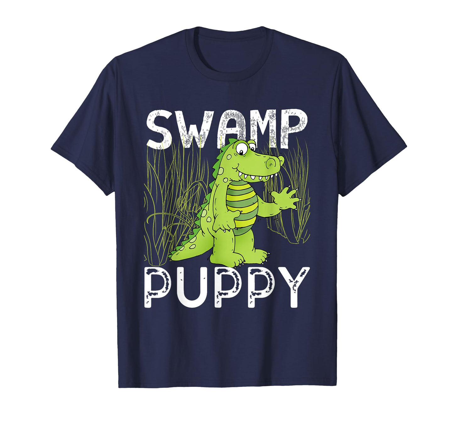Quirky Swamp-Themed Alligator Everglades Swamp Puppies T-Shirt