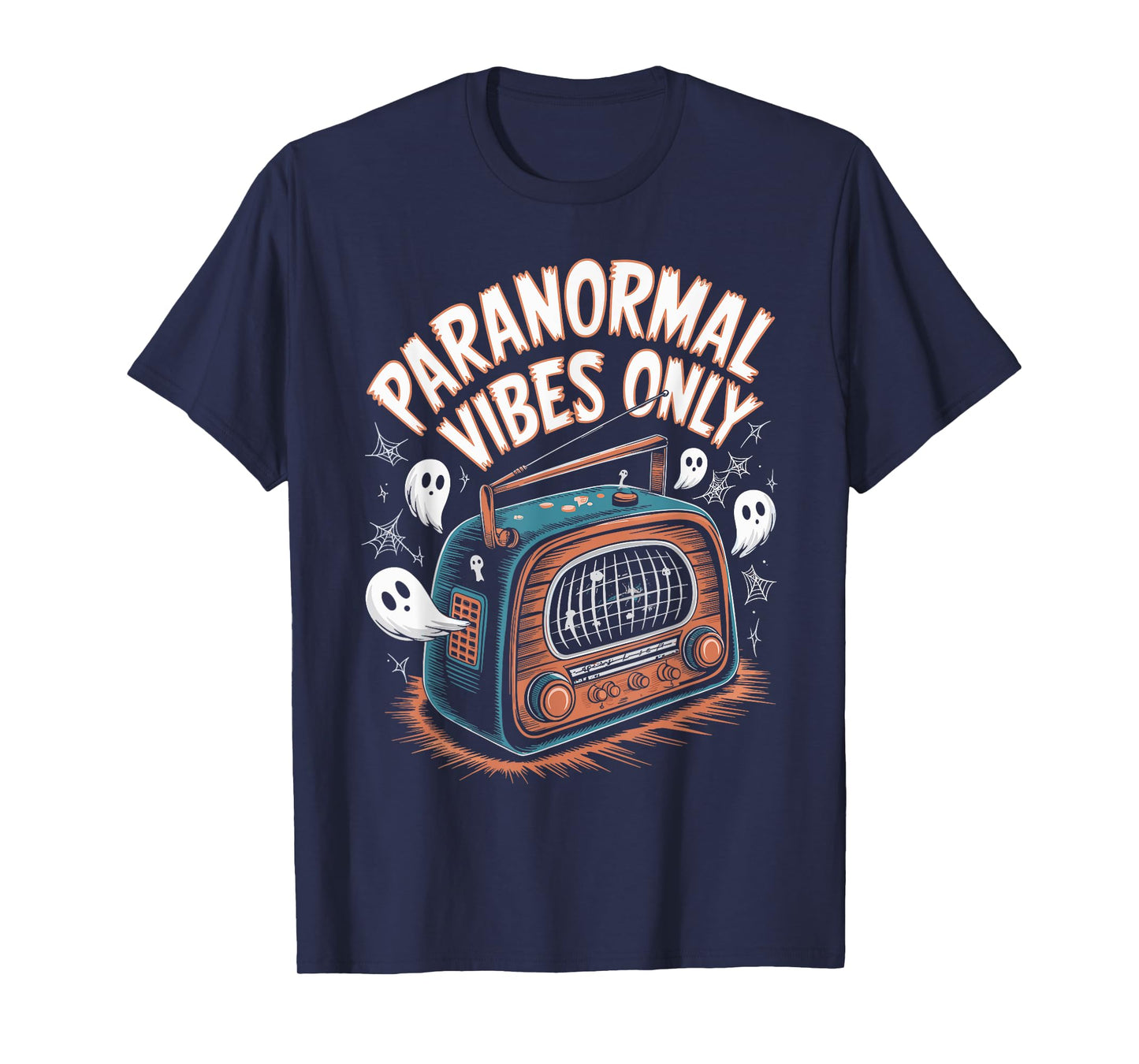Paranormal Vibes Only Ghost Hunting Halloween T-Shirt