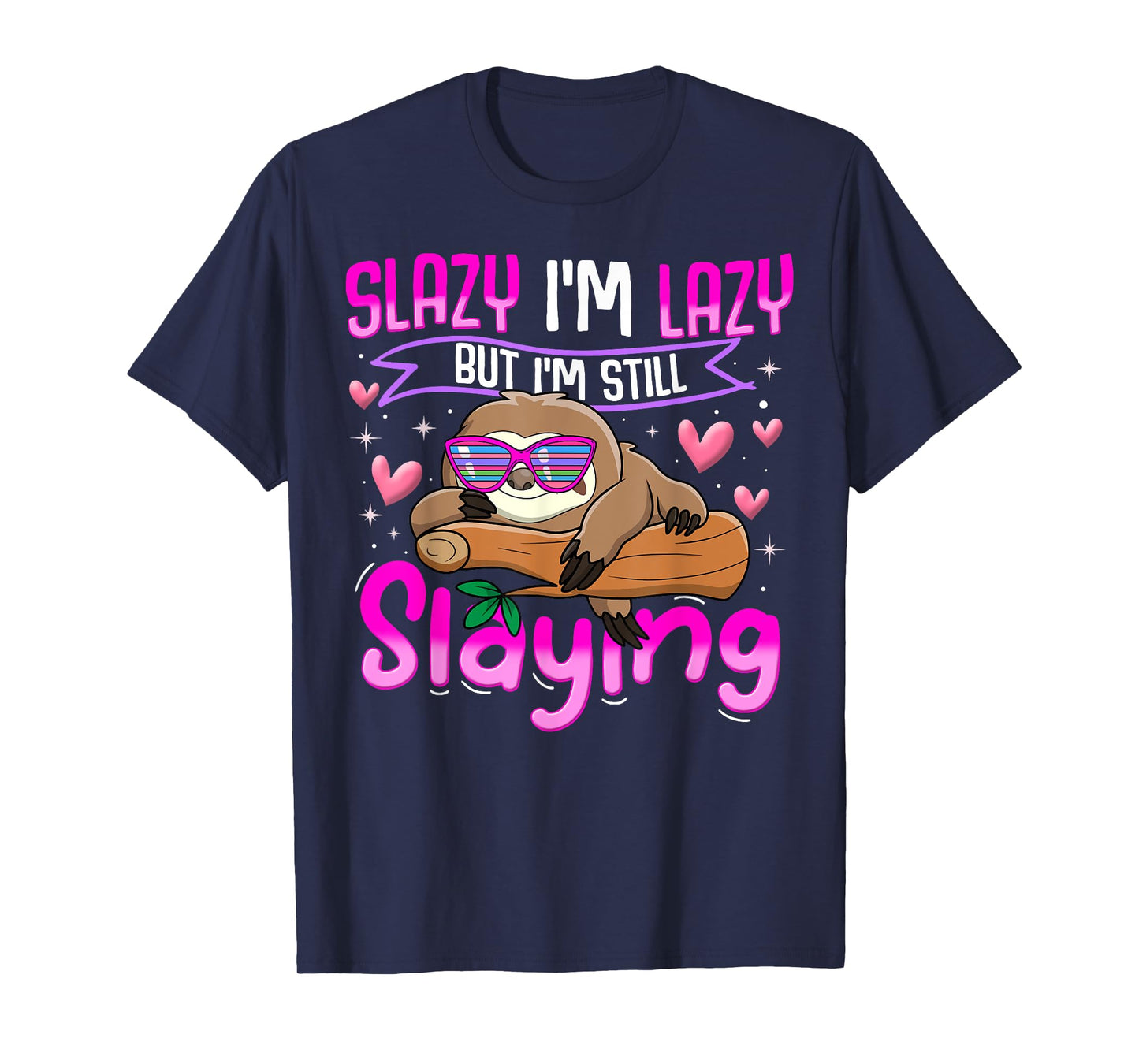 Tween Girl Shirt Funny Animal Sloth Trendy Slazy Gift T-Shirt