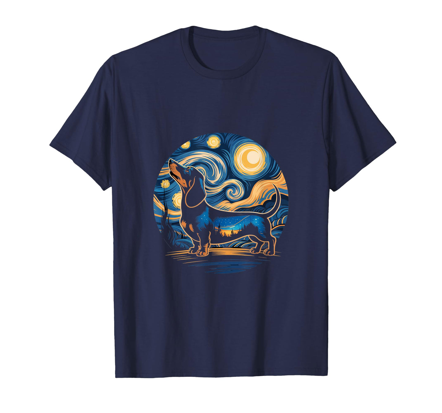Dachshund Starry Night Wiener Dog for a Dachshund Owner T-Shirt