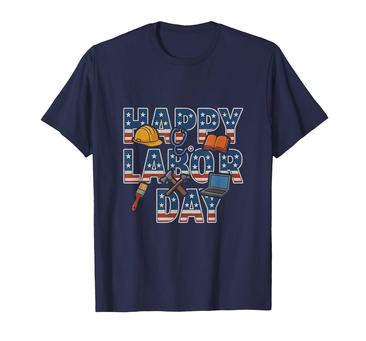 Labor Day Tshirt 2018 American Flag Labor Day Tee Women Men T-Shirt