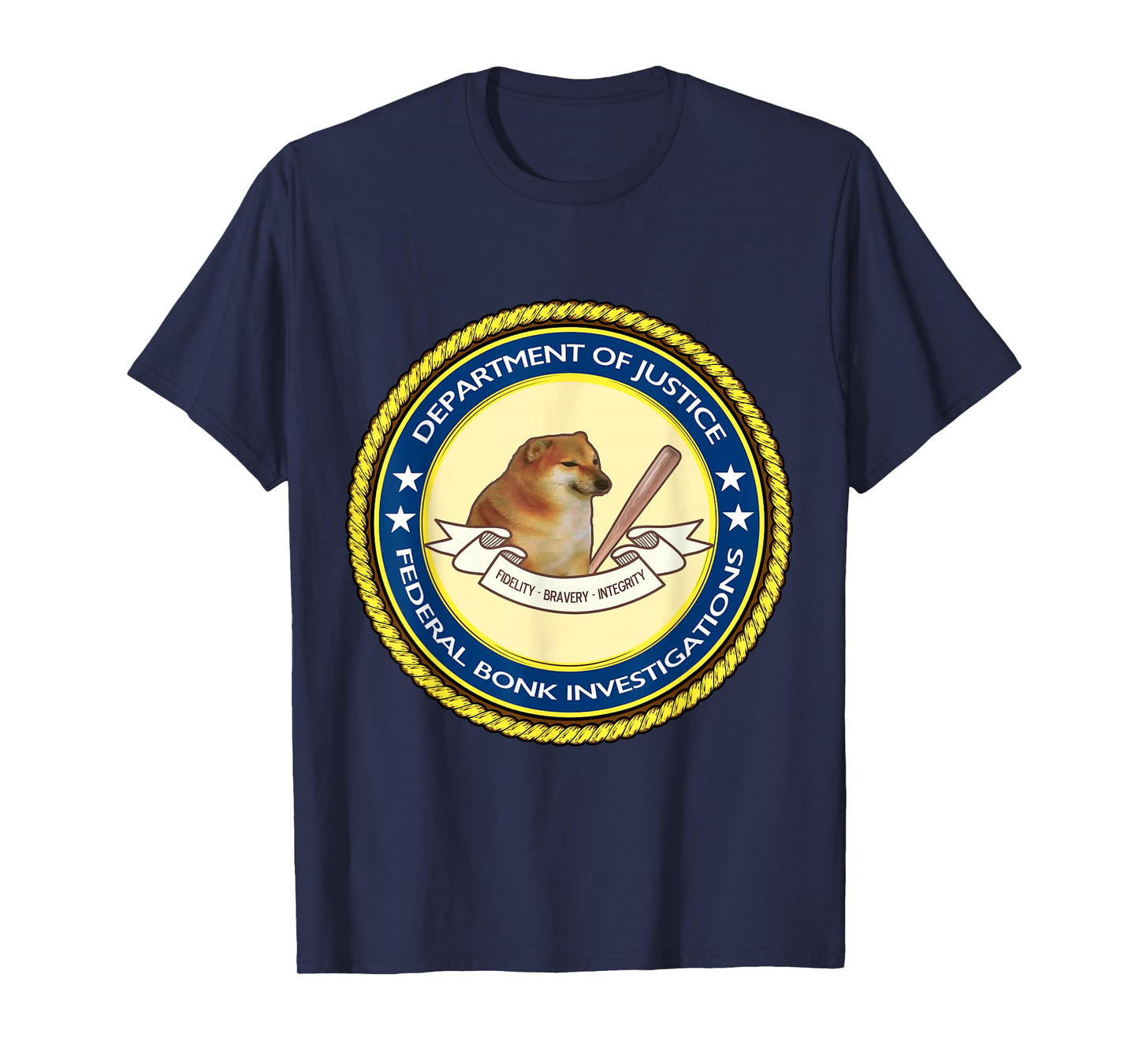 Federal Bonk Investigations - Cheems Doge Meme T-Shirt